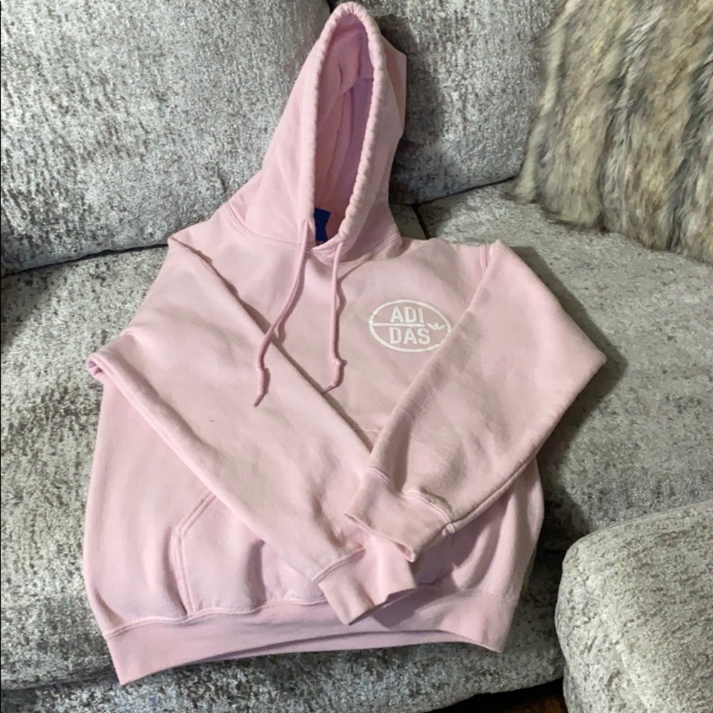 Adidas baby pink small hoodie